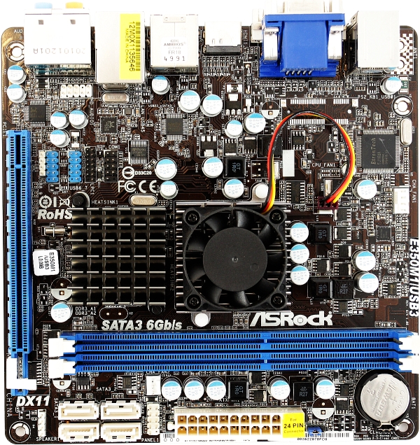 ASRock E350M1/USB3 front