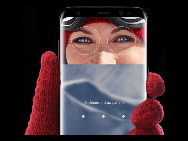 Galaxy S8 eye iris unlocking in near dark