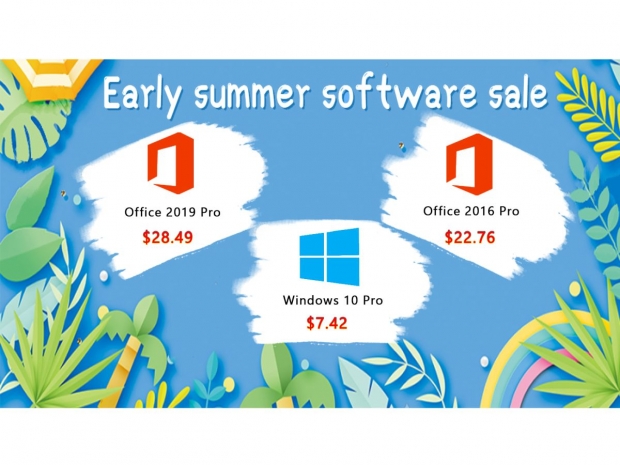 Early summer sale Windows 10 Pro $7.42 Office 2019 Pro costs $28.49